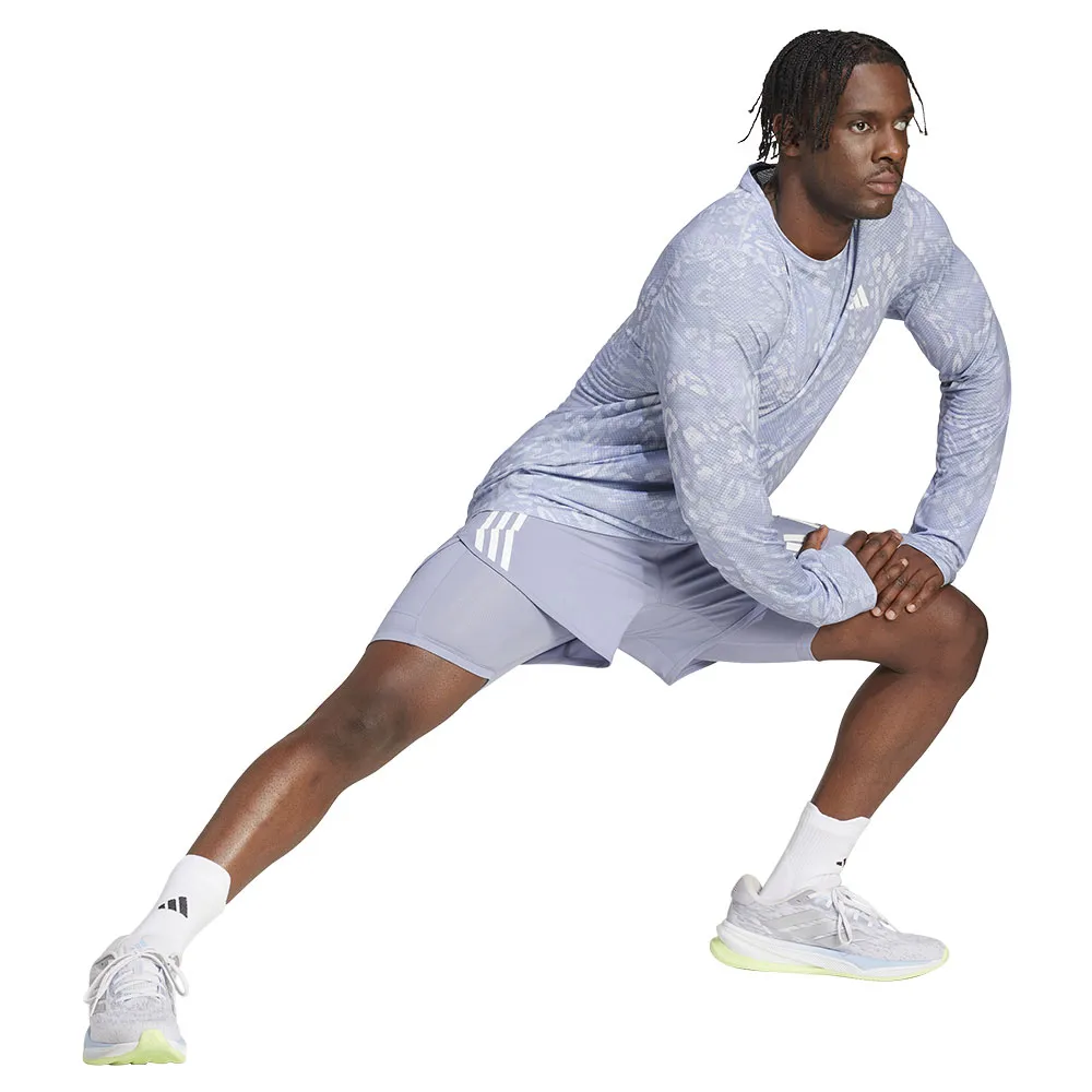 adidas Own The Run Climacool 3 Stripes Langarmet T-skjorte male