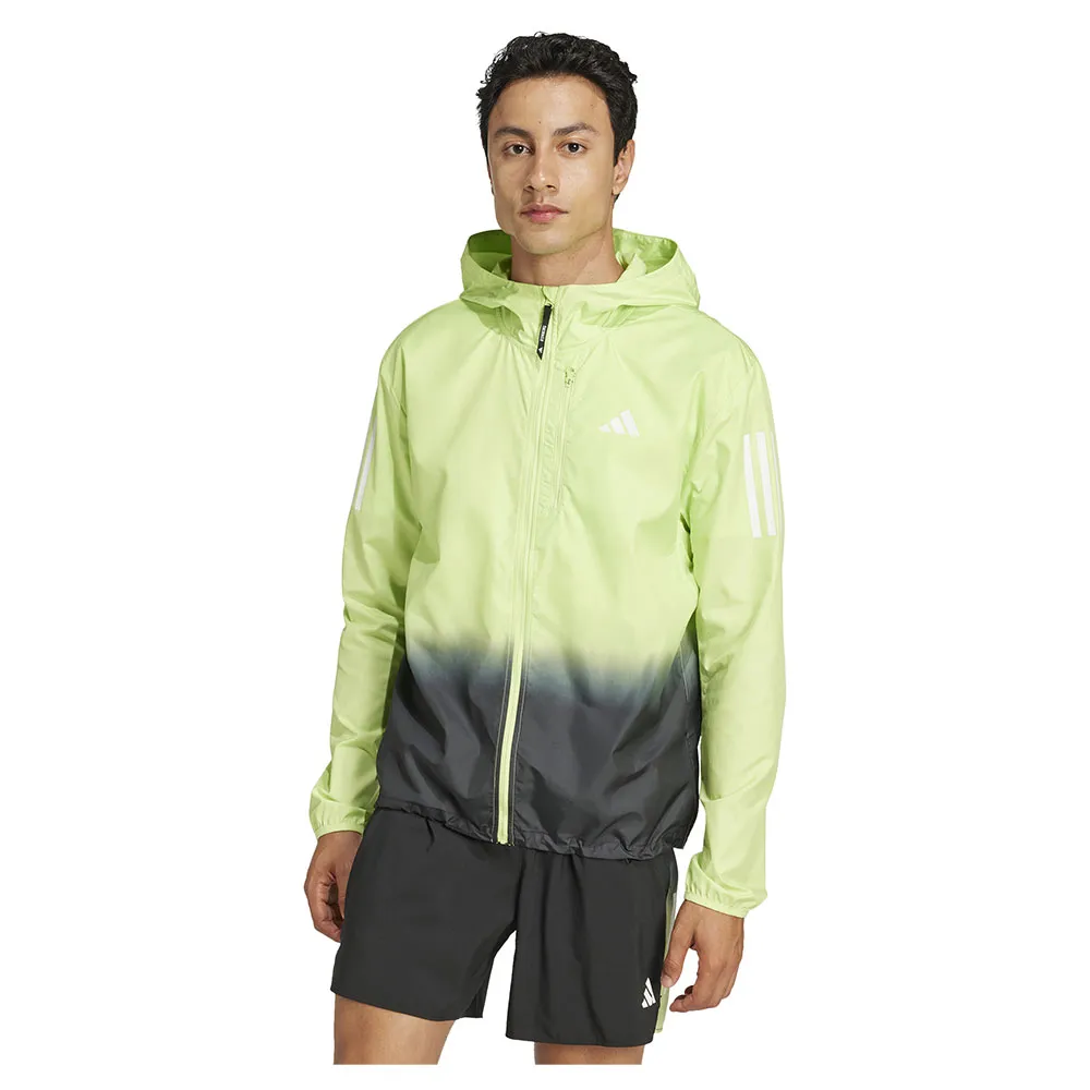 adidas Own The Run Colorblock Jakke male, Pulse lime