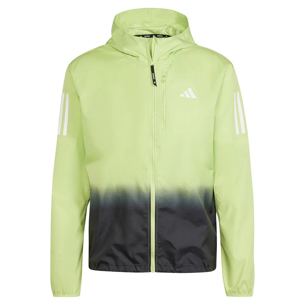 adidas Own The Run Colorblock Jakke male, Pulse lime