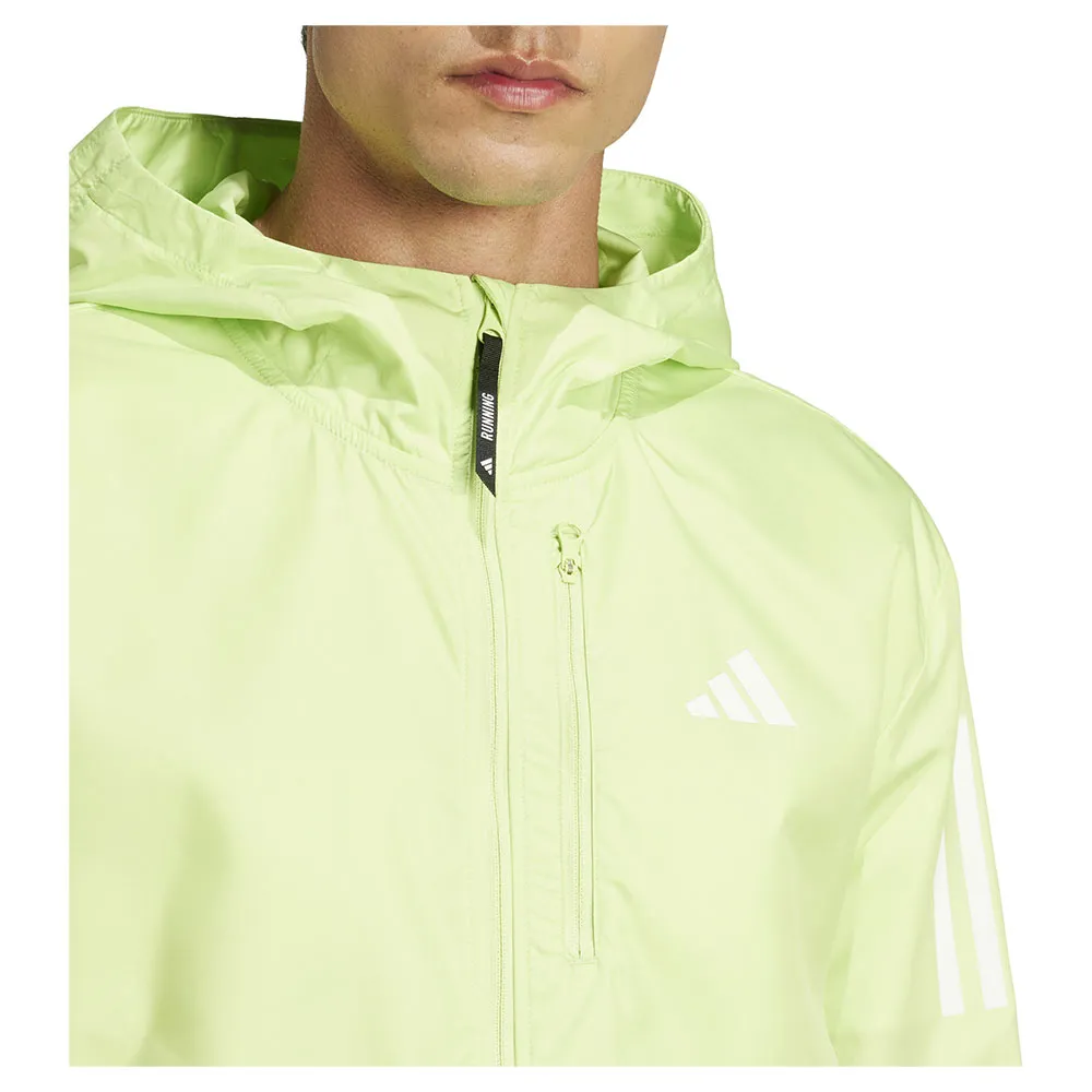 adidas Own The Run Colorblock Jakke male, Pulse lime