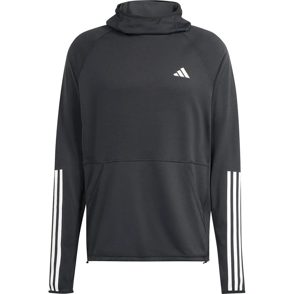 adidas Own The Run Excite 3 Stripes Hetteskjorte male adidas Own The Run Excite 3 Stripes Hetteskjorte male