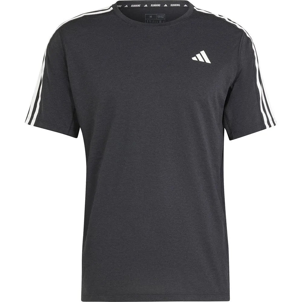 adidas Own The Run Excite 3 Stripes Kortarmet T-skjorte male adidas Own The Run Excite 3 Stripes Kortarmet T-skjorte male
