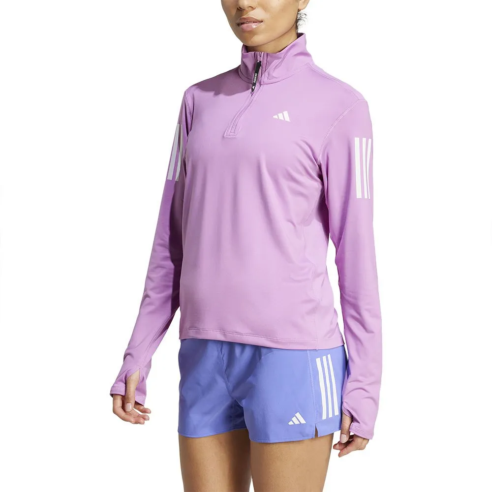 adidas Own The Run Halv Glidelås Genser