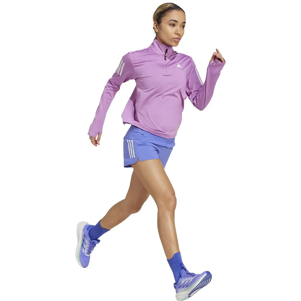 adidas Own The Run Halv Glidelås Genser