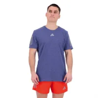 adidas Own The Run Heather Kortarmet T-skjorte male adidas Own The Run Heather Kortarmet T-skjorte male