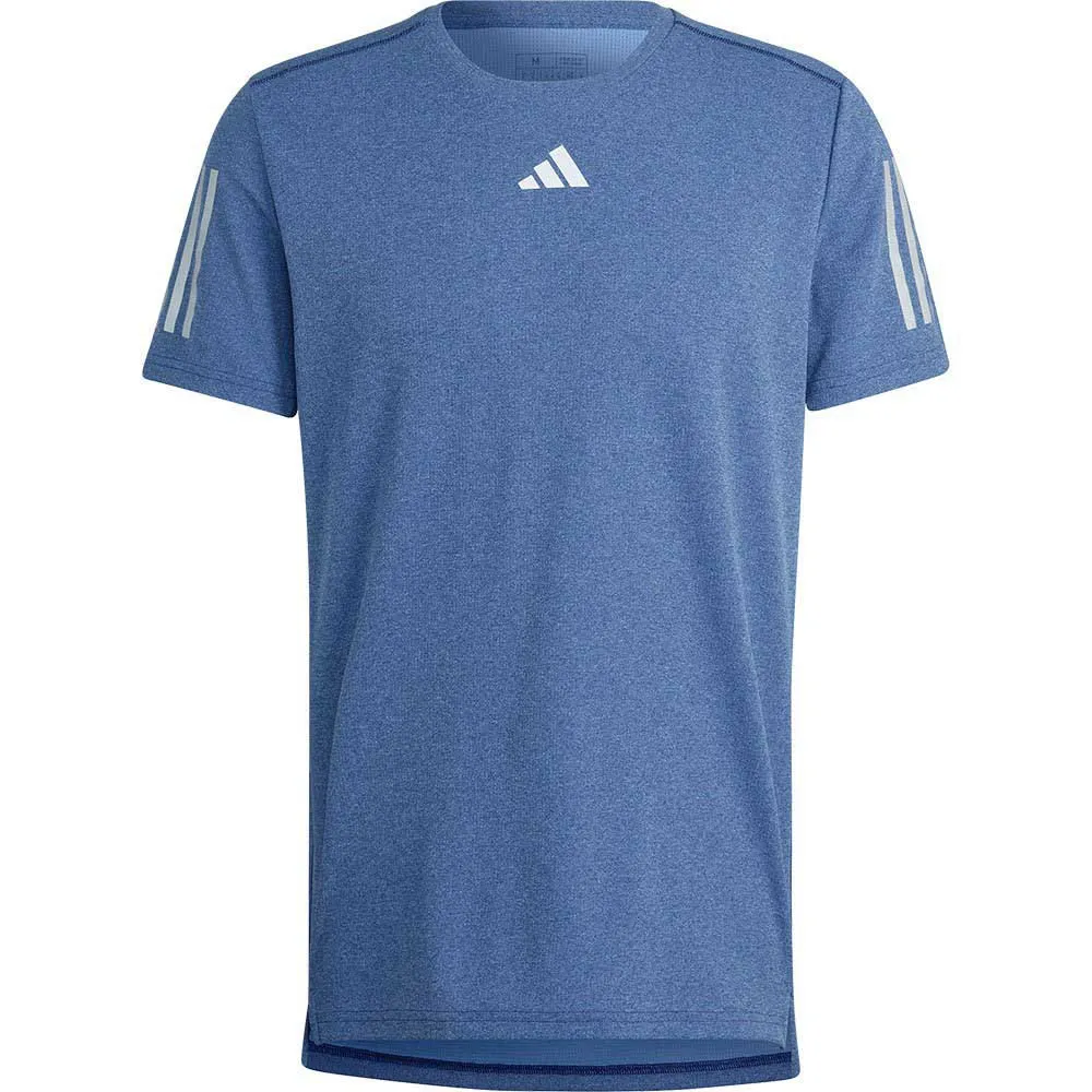 adidas Own The Run Heather Kortarmet T-skjorte male, Dark blue melange adidas Own The Run Heather Kortarmet T-skjorte male, Dark blue melange