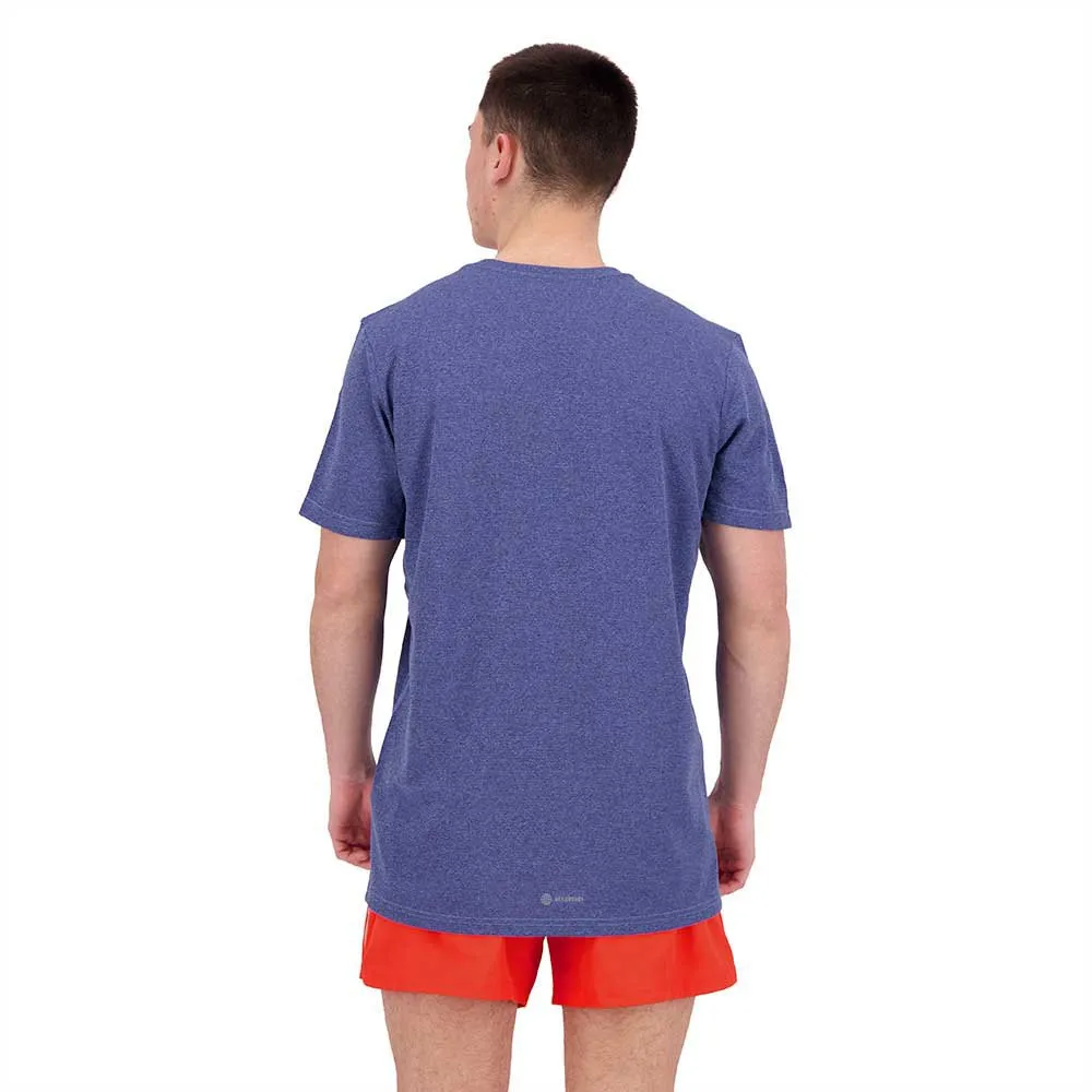 adidas Own The Run Heather Kortarmet T-skjorte male, Dark blue melange adidas Own The Run Heather Kortarmet T-skjorte male, Dark blue melange