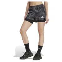 adidas Own The Run Spray Dye 2in1 Shorts female adidas Own The Run Spray Dye 2in1 Shorts female