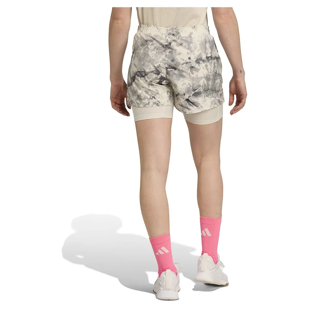 adidas Own The Run Spray Dye 2in1 Shorts female adidas Own The Run Spray Dye 2in1 Shorts female