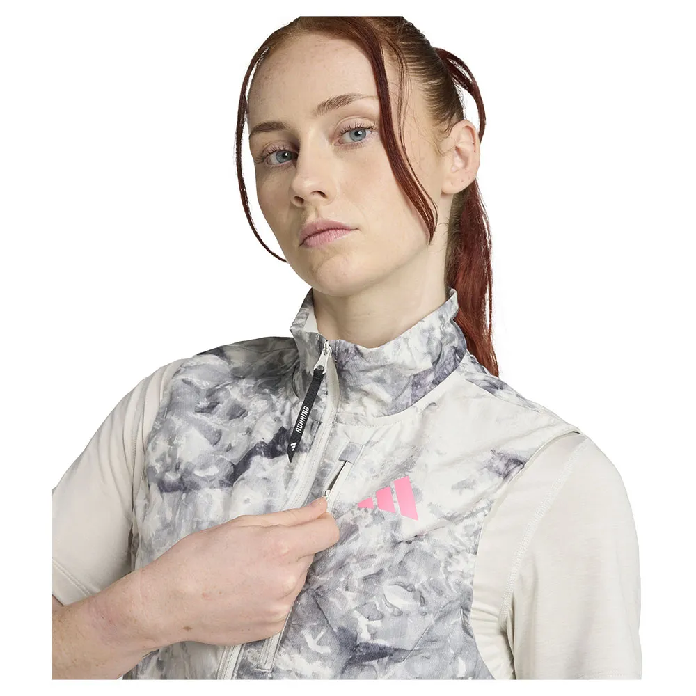 adidas Own The Run Spray Dye Vest female adidas Own The Run Spray Dye Vest female