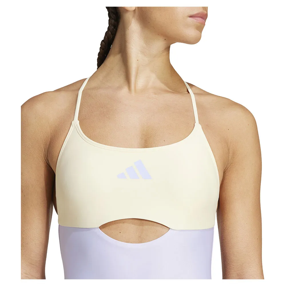 adidas Padded Colorblock X Back Badetøy female, Violet tone / warm vanilla