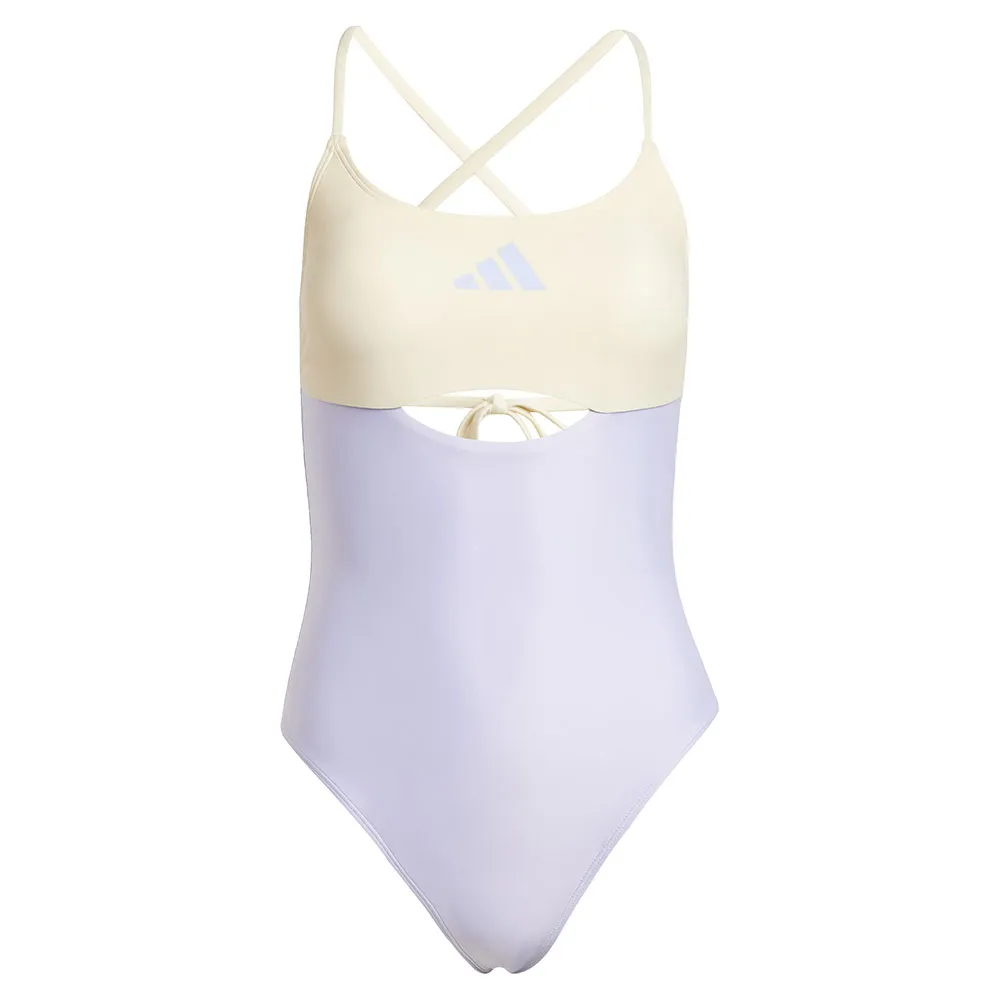 adidas Padded Colorblock X Back Badetøy female, Violet tone / warm vanilla