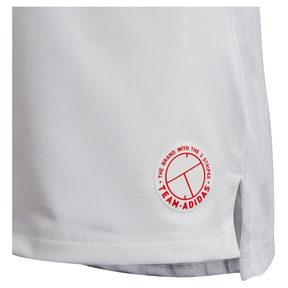 adidas Q3 Match Ermeløs T-skjorte, White / scarlet, 7-8Y adidas Q3 Match Ermeløs T-skjorte, White / scarlet, 7-8Y