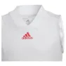 adidas Q3 Match Ermeløs T-skjorte, White / scarlet, 7-8Y
