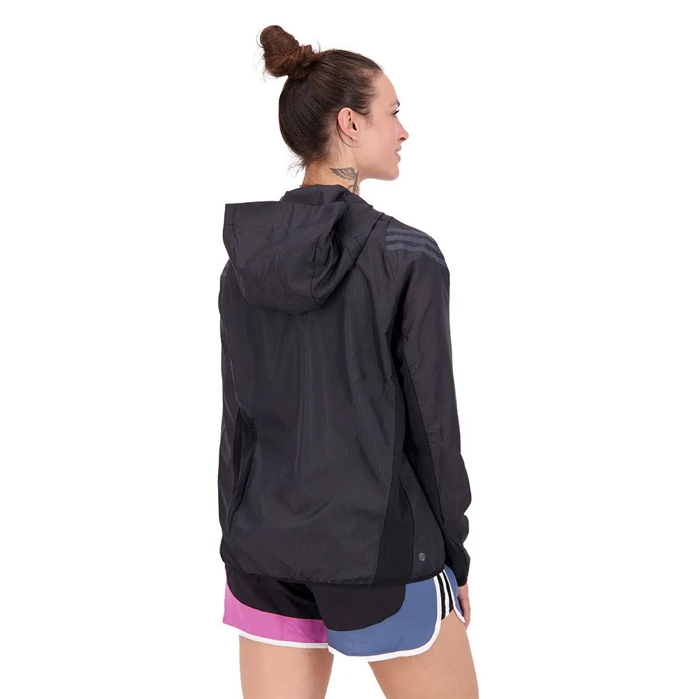 adidas Ri 3 Stripes Windbreak Jakke female, Black