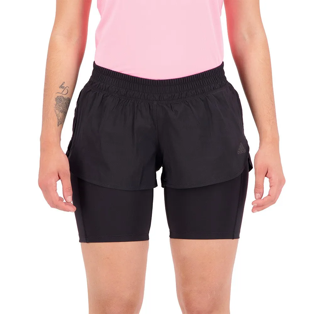 adidas Ri 3b 2-i-1 Shorts female, Black / black