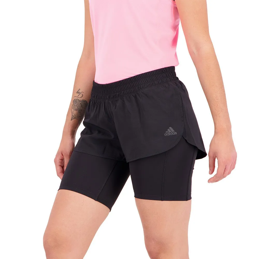 adidas Ri 3b 2-i-1 Shorts female, Black / black