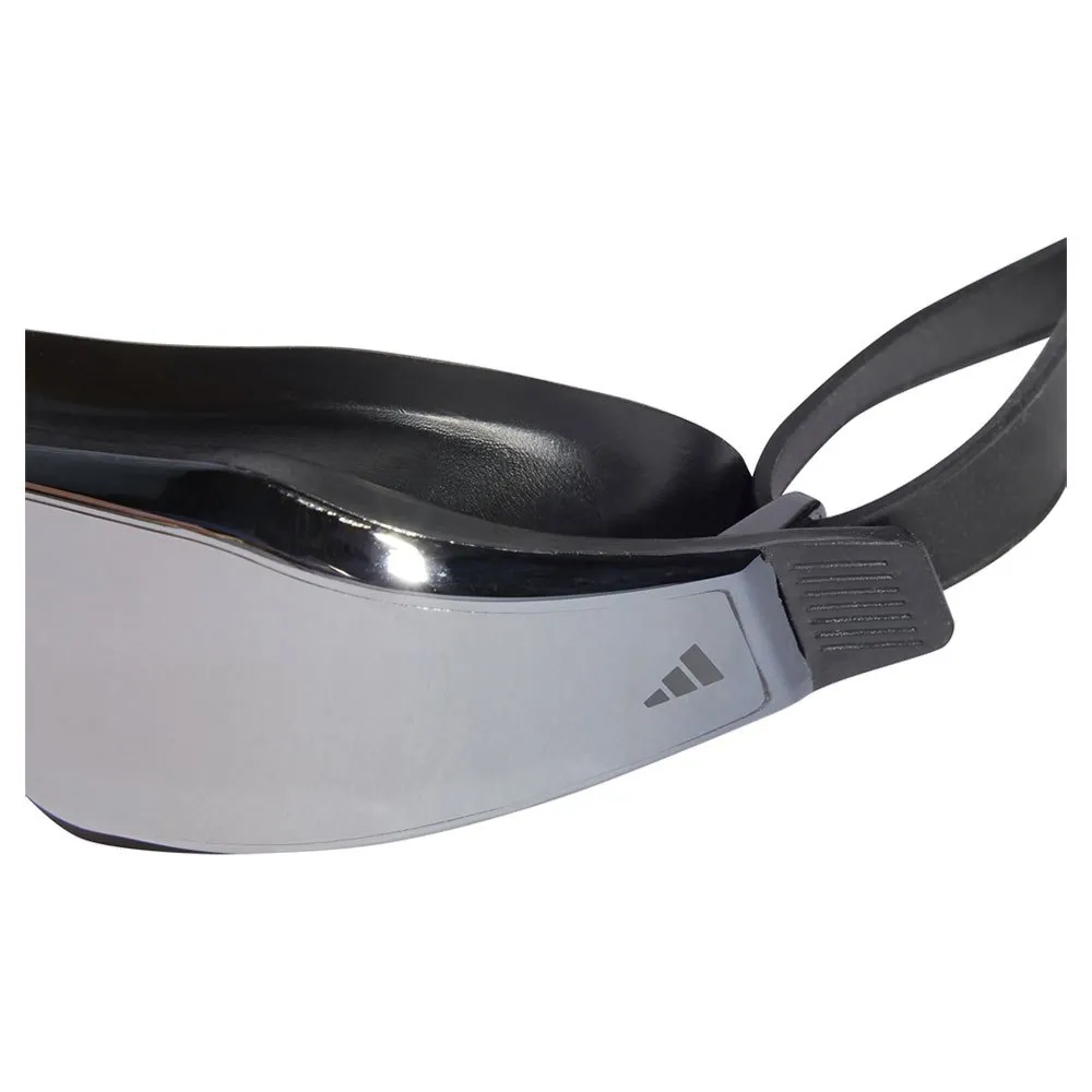 adidas Ripstream Speed Speil-svømmebriller unisex, Black / silver met / carbon, One Size