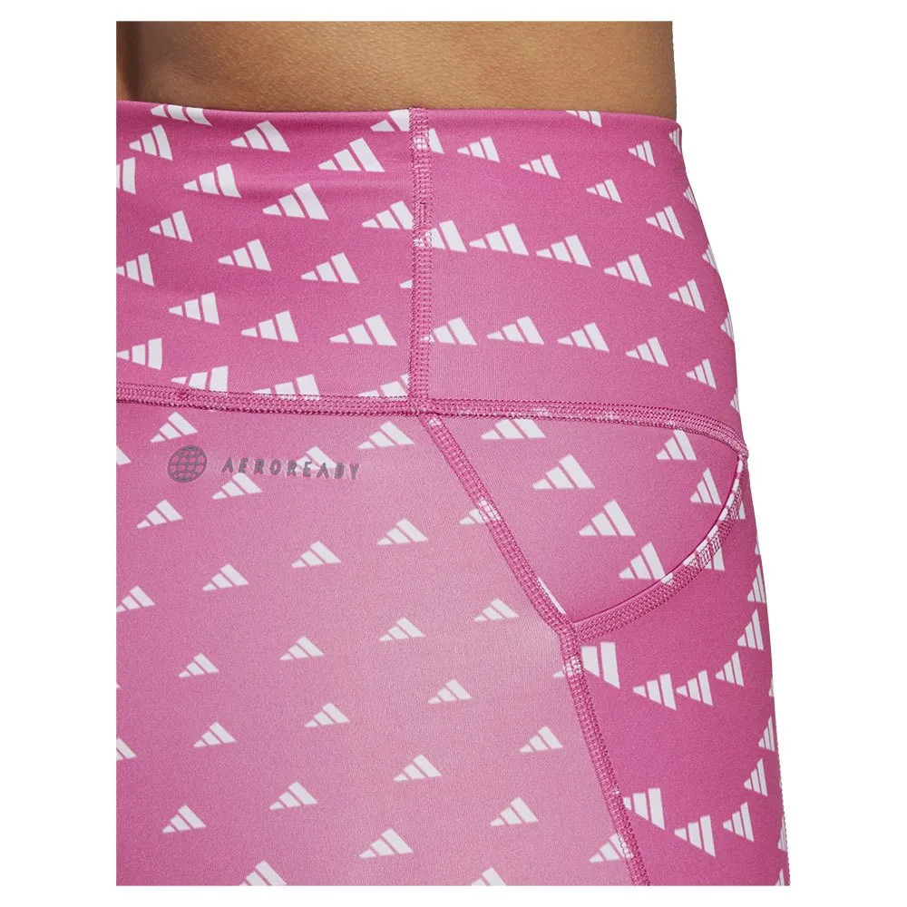 adidas Run Ess 7/8 Leggings female, Silver dawn / semi lucid fuchsia