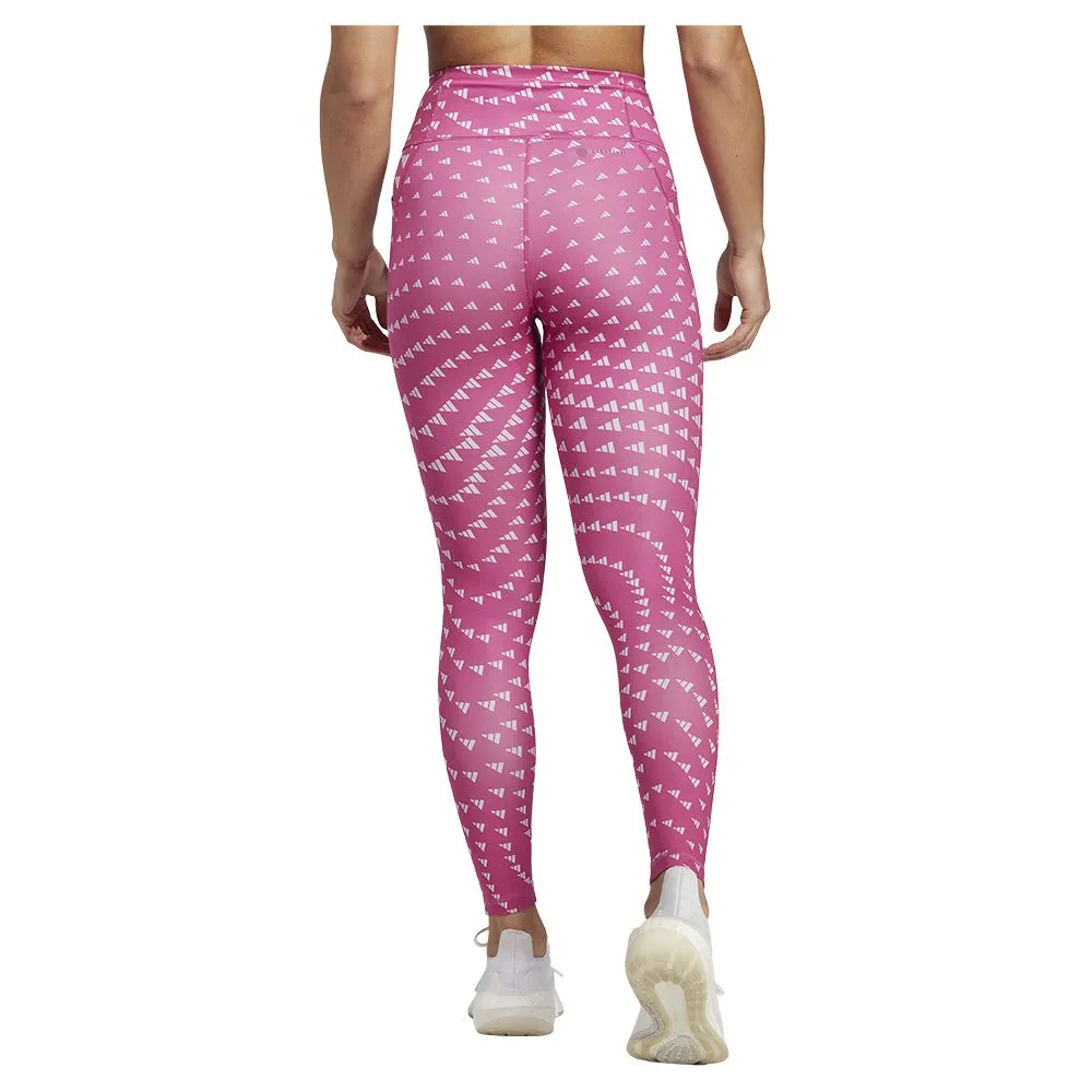 adidas Run Ess 7/8 Leggings female, Silver dawn / semi lucid fuchsia