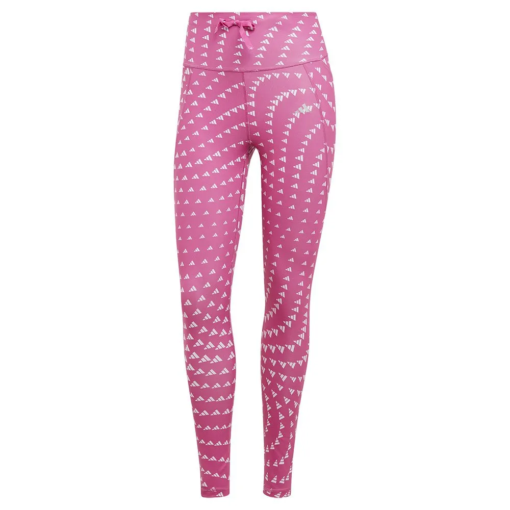 adidas Run Ess 7/8 Leggings female, Silver dawn / semi lucid fuchsia