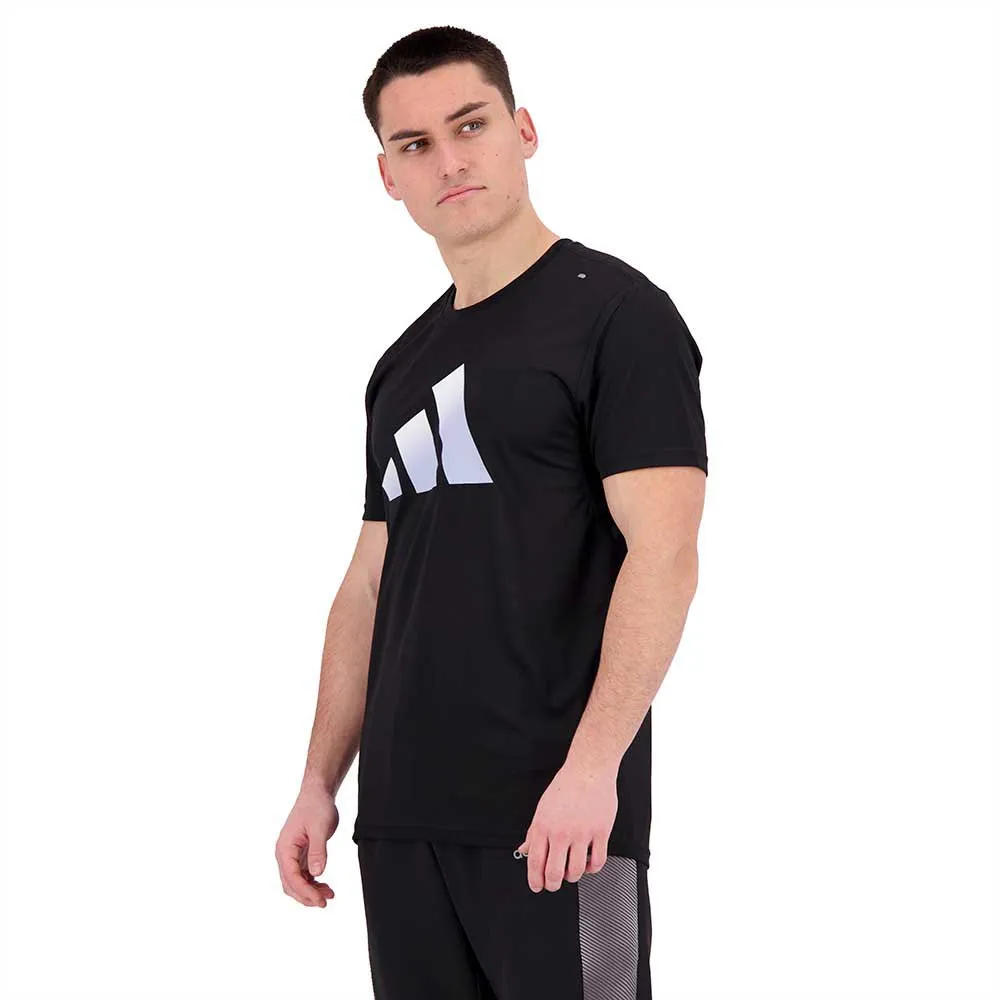 adidas Run Icons 3 Bar Kortarmet T-skjorte male