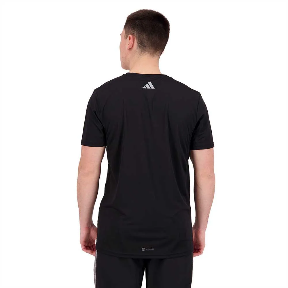 adidas Run Icons 3 Bar Kortarmet T-skjorte male