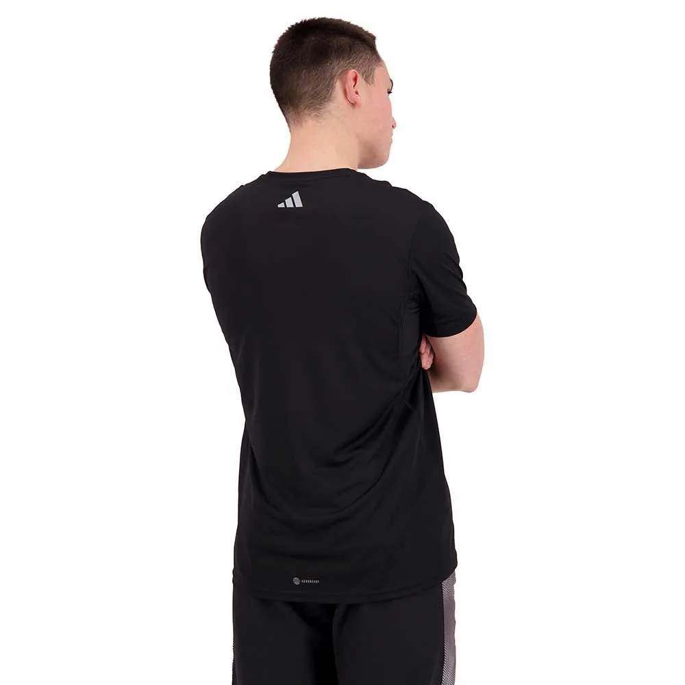 adidas Run Icons 3 Bar Kortarmet T-skjorte male