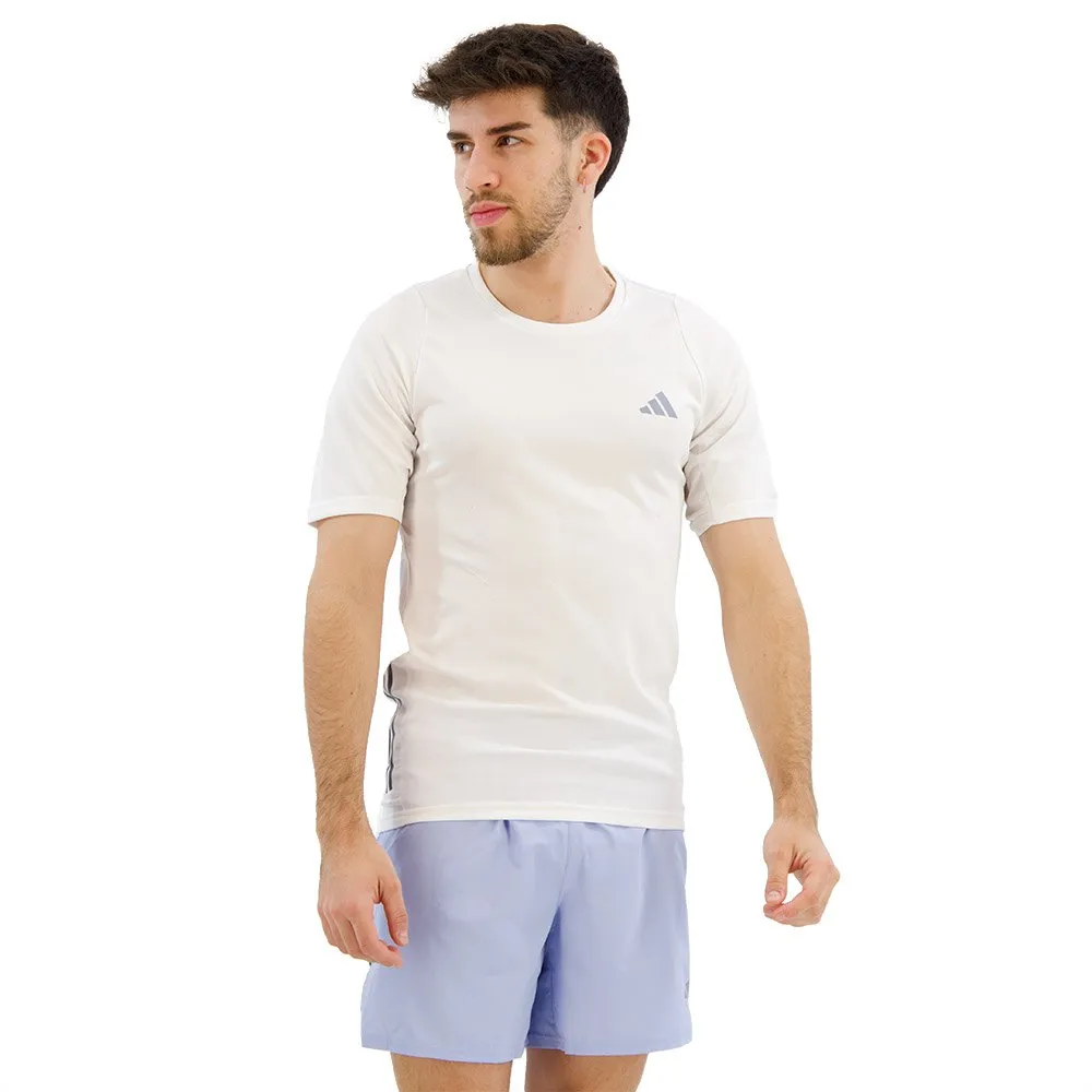 adidas Run Icons 3 Stripes Kortarmet T-skjorte male