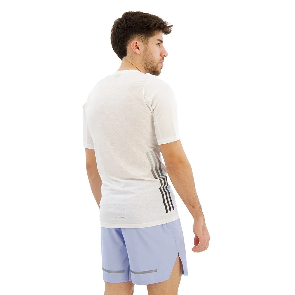 adidas Run Icons 3 Stripes Kortarmet T-skjorte male