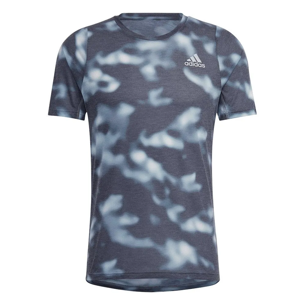 adidas Run Icons Aop Kortarmet T-skjorte male