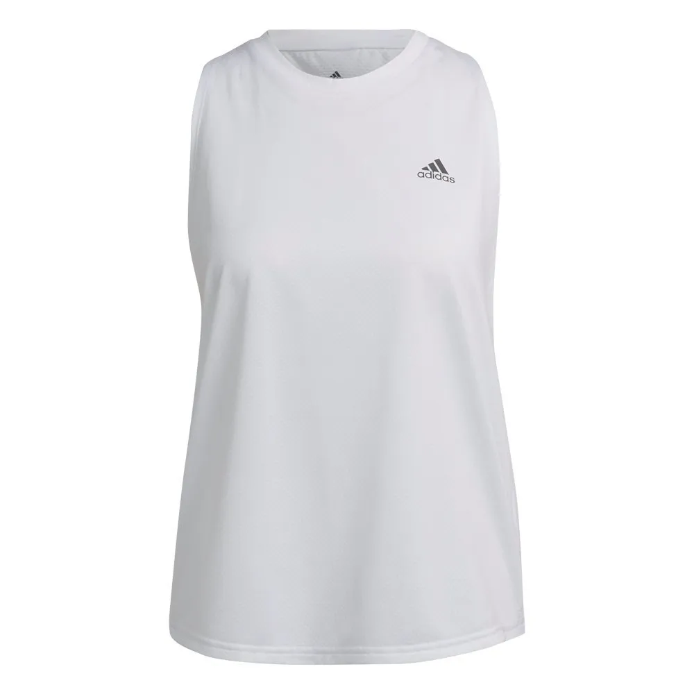 adidas Run Icons Ermeløs T-skjorte female, White