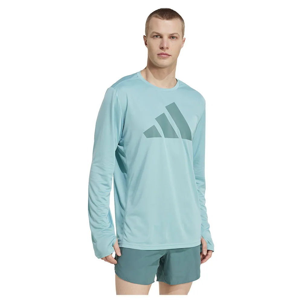 adidas Run It Langarmet T-skjorte male, Mint ton