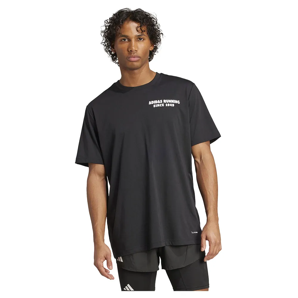 adidas Running Tacos Later Graphic Kortarmet T-skjorte male