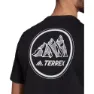 adidas Terrex Better Cotton Mountain Graphic Kortarmet T-skjorte, Black