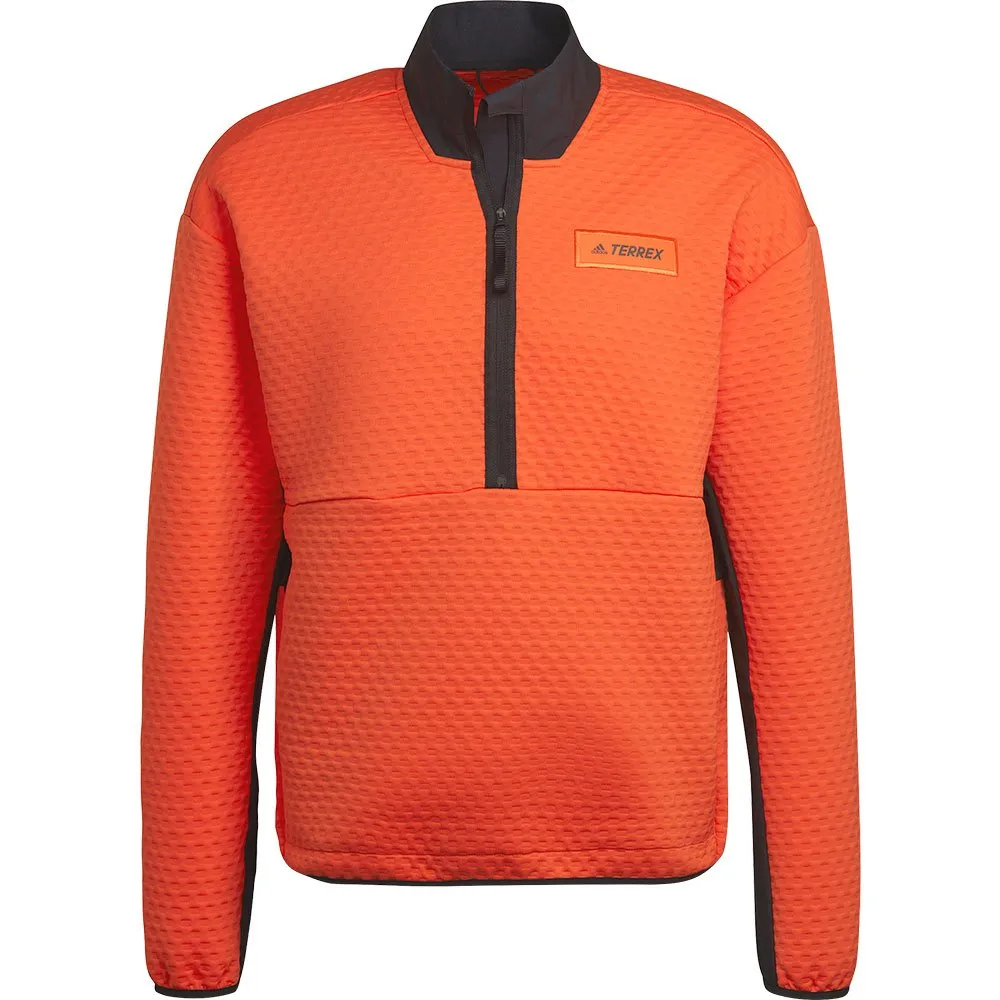 adidas Terrex Hike Fleecejakke Med Full Glidelås, Orange