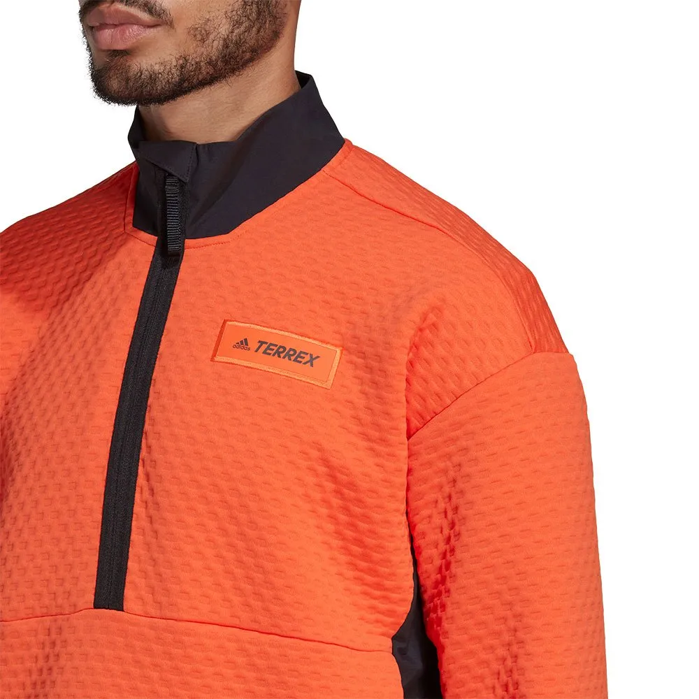 adidas Terrex Hike Fleecejakke Med Full Glidelås, Orange