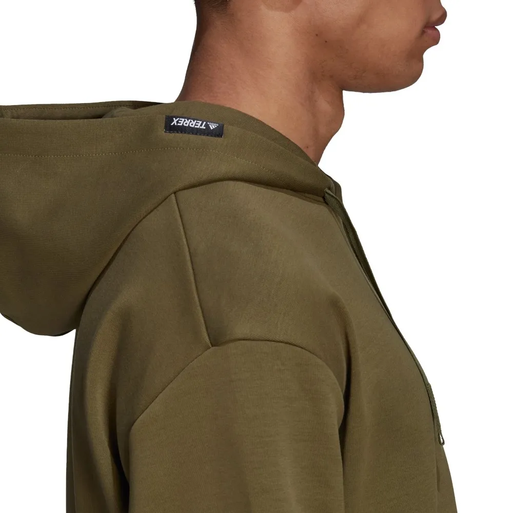 adidas Terrex Logo Graphic Hetteskjorte, Green adidas Terrex Logo Graphic Hetteskjorte, Green