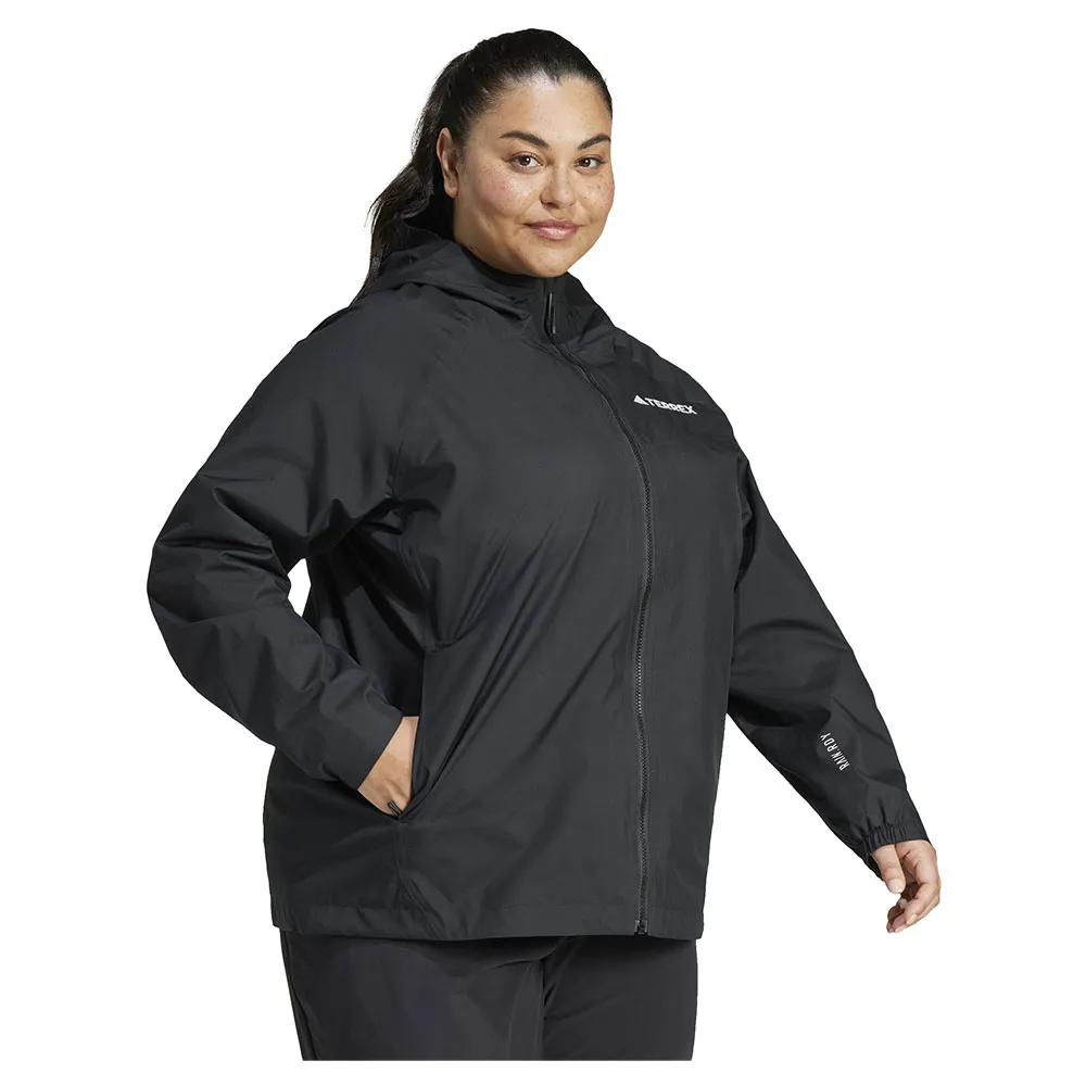adidas Terrex Multi 2l Rain.rdy Plus Jakke, Black / black