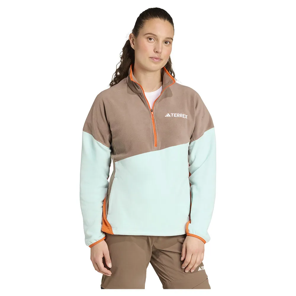 adidas Terrex Multi Climawarm Anorak Fleecejakke Med Halv Glidelås