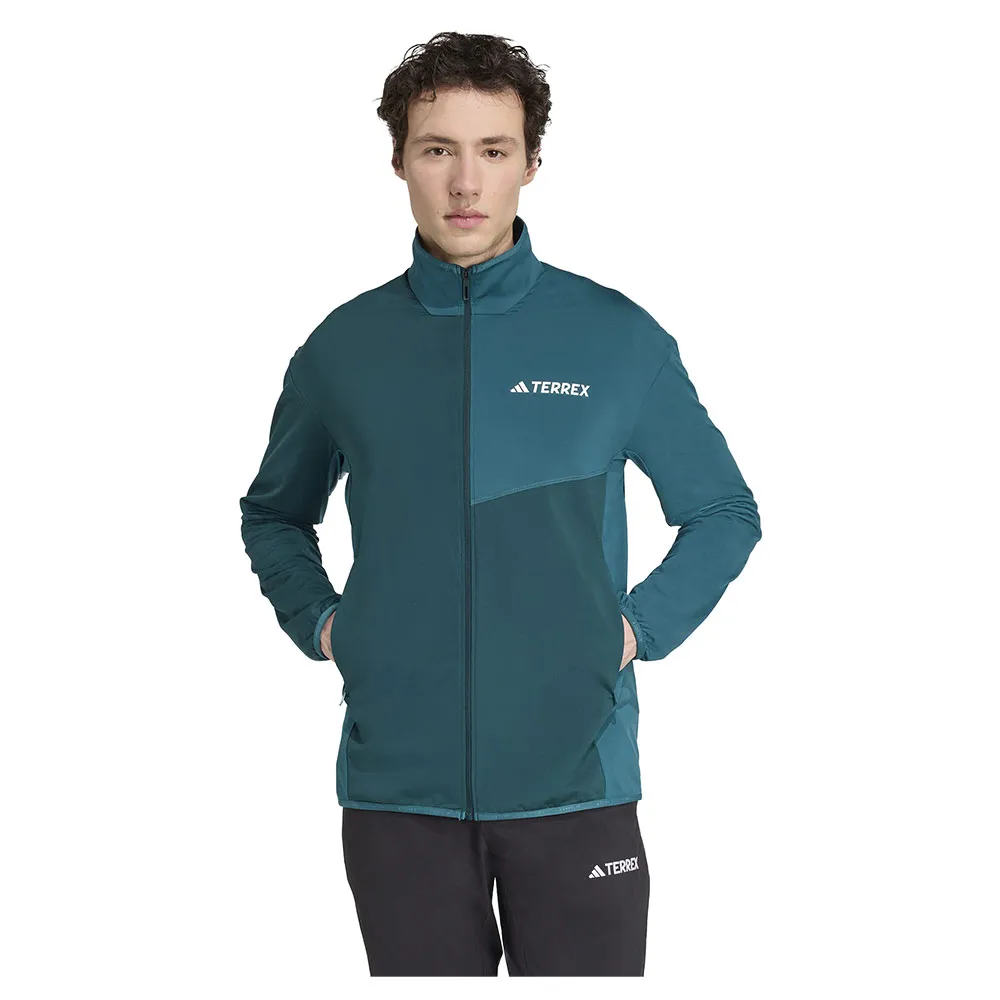 adidas Terrex Multi Climawarm Tech Fleecejakke Med Full Glidelås