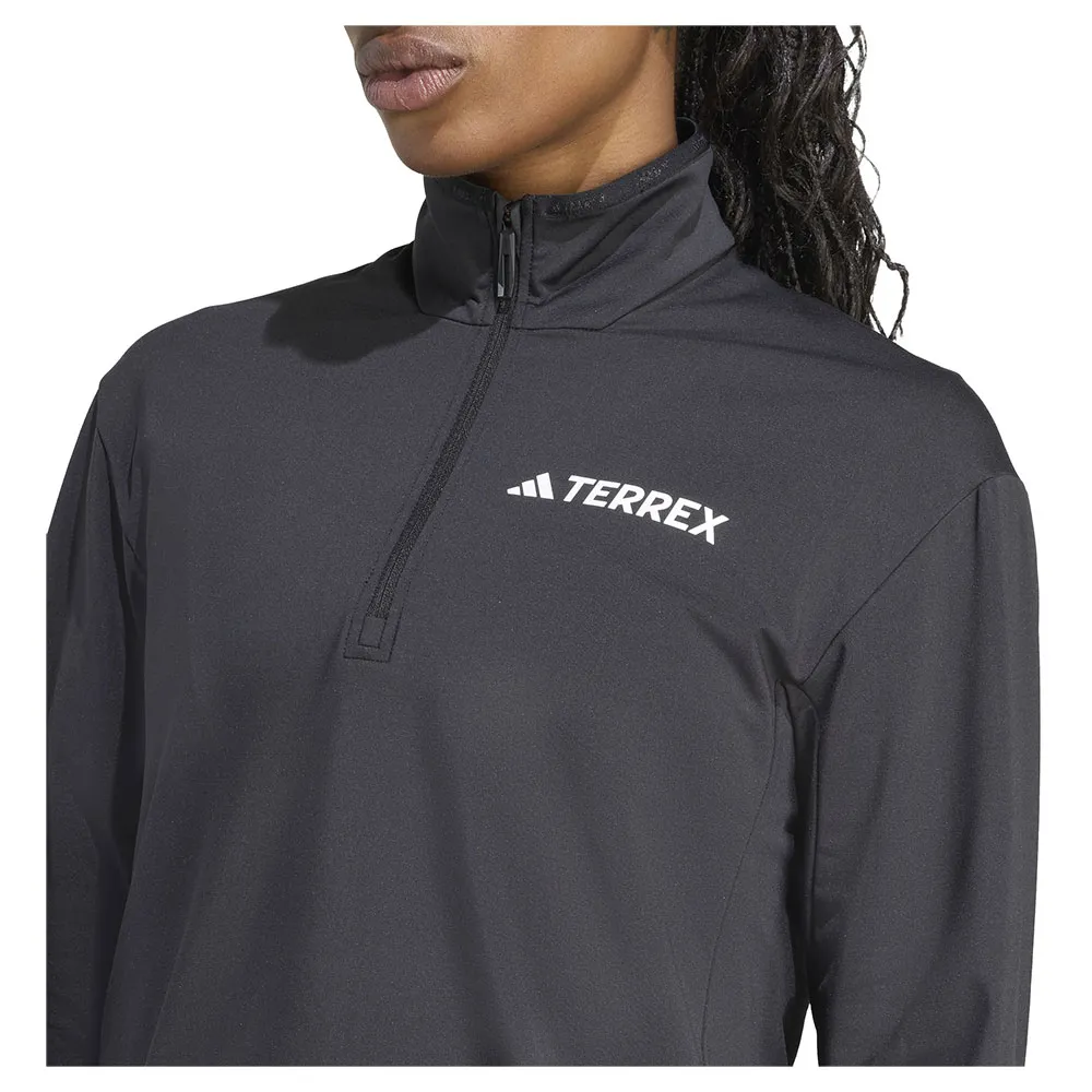 adidas Terrex Multi Climawarm Tech Fleecejakke Med Halv Glidelås adidas Terrex Multi Climawarm Tech Fleecejakke Med Halv Glidelås