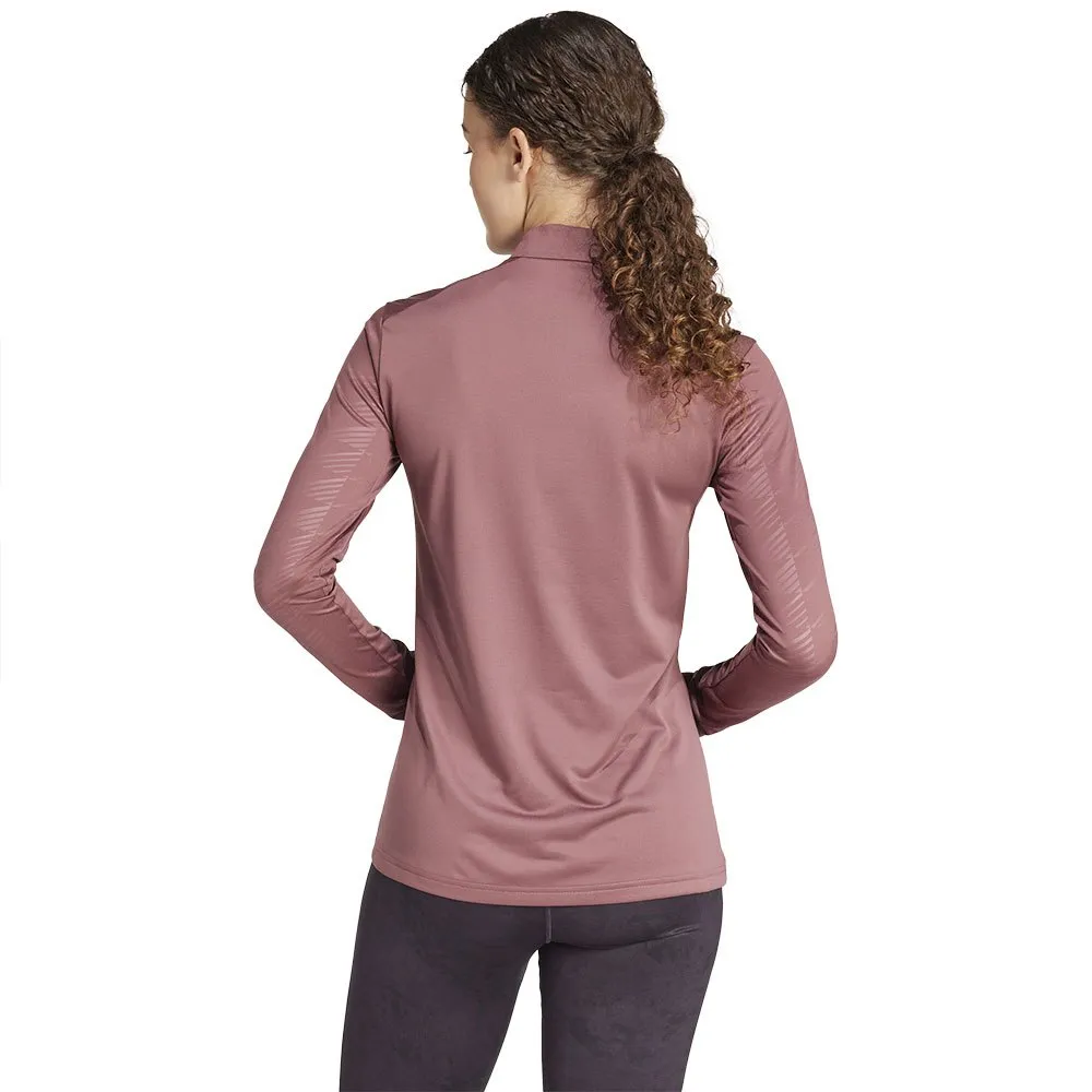 adidas Terrex Multi Halv Glidelås Langarmet T-skjorte, Quiet crimson adidas Terrex Multi Halv Glidelås Langarmet T-skjorte, Quiet crimson