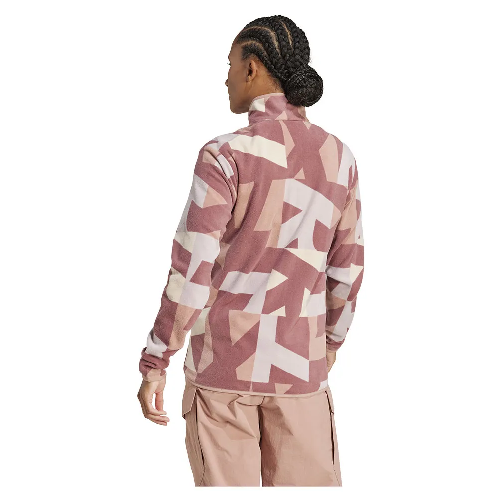 adidas Terrex Multi Printed Fleecejakke Med Full Glidelås adidas Terrex Multi Printed Fleecejakke Med Full Glidelås