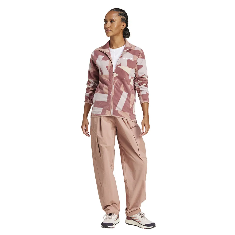adidas Terrex Multi Printed Fleecejakke Med Full Glidelås adidas Terrex Multi Printed Fleecejakke Med Full Glidelås