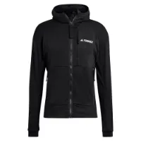 adidas Terrex Tech Flooce Hiking Fleecejakke Med Hette adidas Terrex Tech Flooce Hiking Fleecejakke Med Hette
