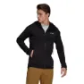 adidas Terrex Tech Lite Hiking Fleecejakke Med Full Glidelås, Black