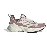 Warm clay / off white / quiet crimson