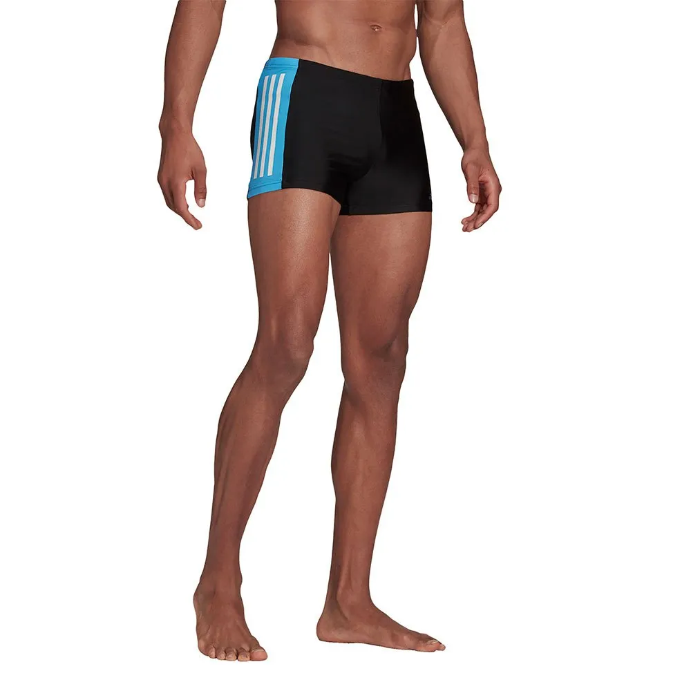 adidas Three Second Badeshorts Boxer male, Black / real blue