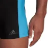 adidas Three Second Badeshorts Boxer male, Black / real blue